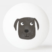 Balle De Ping Pong Mignonne Black Labrador Retriever Chien (Dos)