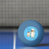 Balle De Ping Pong Mignonne brebis avec blouson (Filet)