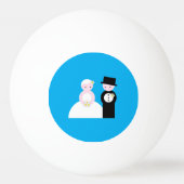 Balle De Ping Pong Mignonne couple mariage (Dos)