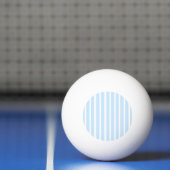 Balle De Ping Pong Minces Rayures Bleu Clair (Filet)