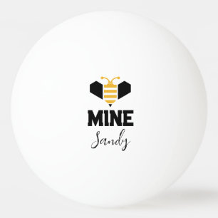 Balle De Ping Pong Mine d'abeilles (nom) Cadeau romantique minimalist