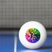 Balle De Ping Pong mirorball arc-en-ciel (Filet)