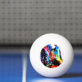 Balle De Ping Pong mixte arc-en-ciel (Filet)
