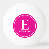 Balle De Ping Pong Modèle moderne personnalisé Monogramme Nom Trendin (Devant)