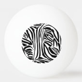 Balle De Ping Pong Modèle Zèbre (Devant)