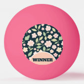 Balle De Ping Pong Modern Pink Wildflowers Pattern (Devant)