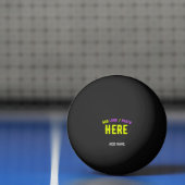 BALLE DE PING PONG MODERNE ET MODERNE PERSONNALISABLE NOIR VÉRIFIÉ (Filet)
