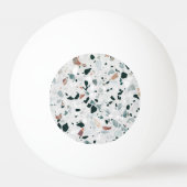Balle De Ping Pong Monogramme Abstrait Terrazzo Motif (Dos)