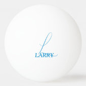 Balle De Ping Pong Monogramme bleu clair (Dos)