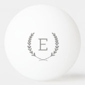 Balle De Ping Pong Monogramme de Laurel Crest (Devant)