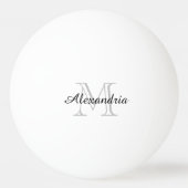 Balle De Ping Pong Monogramme noir gris (Devant)