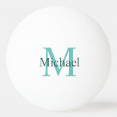Balle De Ping Pong Monogramme personnalisé Modèle élégant moderne ini (Devant)