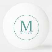 Balle De Ping Pong Monogramme personnalisé Moderne Modèle élégant ten (Devant)