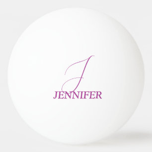 Balle De Ping Pong Monogramme Prune