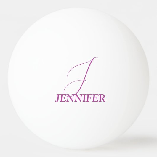 Balle De Ping Pong Monogramme Prune (Devant)