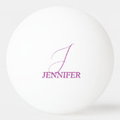 Balle De Ping Pong Monogramme Prune (Dos)