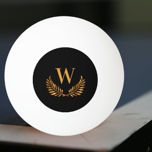 Balle De Ping Pong Monographie de couronne de laurier noir