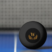 Balle De Ping Pong Monographie de couronne de laurier noir (Filet)