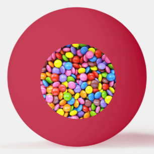 Balle De Ping Pong Morceaux de bonbons colorés