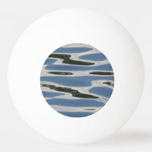 Balle De Ping Pong Motif Abstrait bleu et blanc