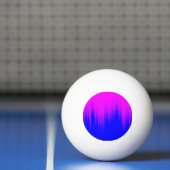 Balle De Ping Pong Motif bleu et magenta de filets (Filet)