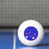 Balle De Ping Pong Motif bleu, rouge et blanc (Filet)