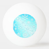 Balle De Ping Pong Motif Crystal Snowflakes (Dos)