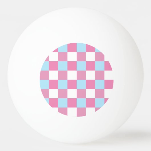 Balle De Ping Pong Motif damier (Devant)