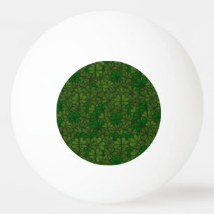 Balle De Ping Pong Motif d'art numérique Champ de Trèfles Saint-Patri
