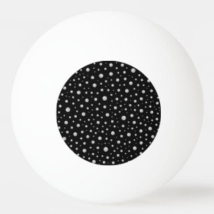 Balle De Ping Pong Motif de perle sur fond noir