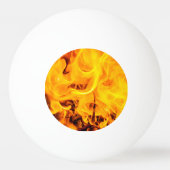 Balle De Ping Pong Motif Feu Et Flames (Dos)