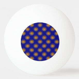 Balle De Ping Pong Motif Golden Sun par Shirley Taylor