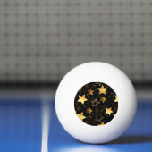 Balle De Ping Pong Motif sans couture avec étoiles d'or (Filet)