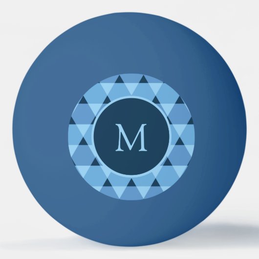 Balle De Ping Pong Motif triangles (Devant)