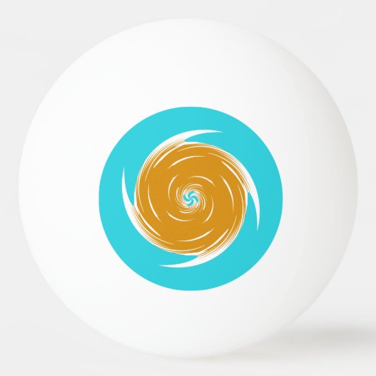 Balle De Ping Pong Motif Twirl du sud-ouest (Devant)