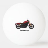 Balle De Ping Pong moto de style croiseur cool (Dos)