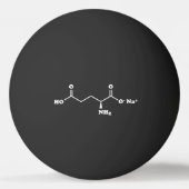 Balle De Ping Pong MSG Monosodium Glutamate Molecule Formule chimique (Devant)