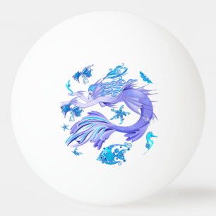 Balle De Ping Pong Mystic Fairy Purple Créature Carreaux en céramique