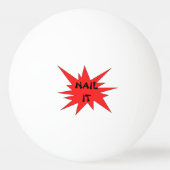 Balle De Ping Pong NAÏS-LE ! Funky Black and Red Ping Ping Ball (Devant)