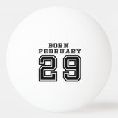 Balle De Ping Pong Né le 29 février (Dos)