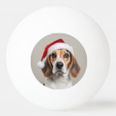 Balle De Ping Pong Noël beagle (Devant)