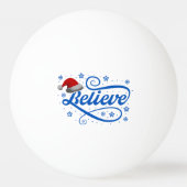 Balle De Ping Pong Noël Croire Père Noël - Père Noël Bleu (Dos)