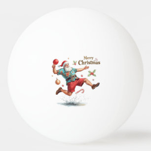 Balle De Ping Pong Noël de ping pong avec le Père Noël