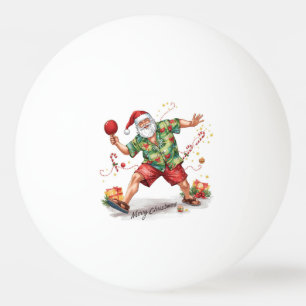 Balle De Ping Pong Noël de ping-pong avec le Père Noël