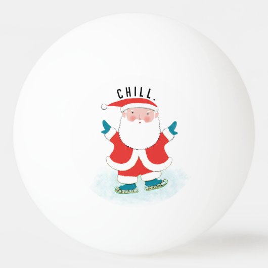 Balle De Ping Pong Noël drôle de vacances (Devant)