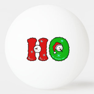Balle De Ping Pong Noël mignon de bonhomme de neige de rire de HOHOH