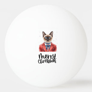 Balle De Ping Pong Noël pour les amoureux des chats