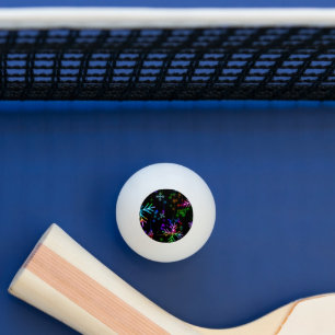 Balle De Ping Pong Noël tomber diverses couleurs néon flacons de neig
