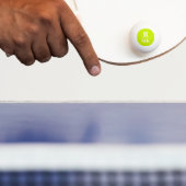 Balle De Ping Pong Nom abréviation 3-initiales (Paddle)