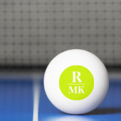 Balle De Ping Pong Nom abréviation 3-initiales (Filet)